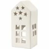 Coupon 🧨 Creativ Company Bougeoir à Décorer Bougeoir En Terre Cuite Maison - Blanc - 7 X 7 X 16 Cm - 8 Pcs 👍