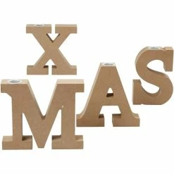 Meilleure affaire 👏 Creativ Company Bougeoir à Décorer Chandelier, X-Mas, H: 14,5 Cm, Ép. 3,2 Cm, 4Pièces 🌟