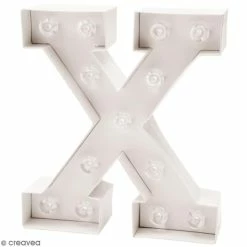 Vente flash 🥰 Rico Design Lettre Lumineuse Led Lettre Lumineuse à Led - X - 18 X 20 X 5 Cm 🎉