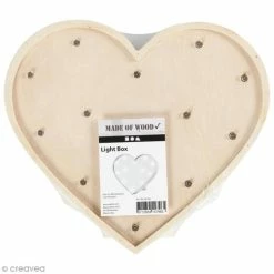 Les meilleures critiques de 😍 Creativ Company Lampe à Décorer Forme LED En Bois à Décorer - Coeur - 23,5 X 26 Cm 😍