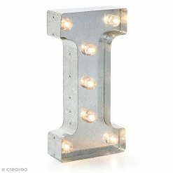 Bon marché 😍 Darice Lettre Lumineuse Led Lettre Lumineuse En Métal Vintage I - 25 X 12,5 X 4,5 Cm ✔️