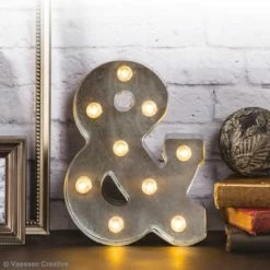 Bon marché 😍 Darice Lettre Lumineuse Led Lettre Lumineuse En Métal Vintage I - 25 X 12,5 X 4,5 Cm ✔️ -Lampe et luminaire Soldes unnamed file 150