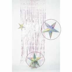 Meilleure affaire 🥰 Party Lanterne Papier Lot De 2 Grandes Lanternes étoile Irisées, Dim. 60 Cm, Suspension En Carton 🎉 -Lampe et luminaire Soldes unnamed file 163
