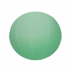 Meilleure affaire 🔥 Party Lanterne Papier Lanterne Japonaise Vert Menthe, Diam. 35 Cm, Lampion Boule Papier, à Suspendre 😉