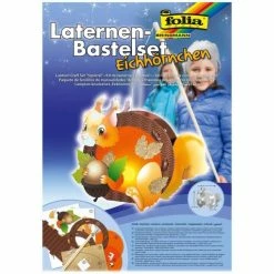 Nouveau ✔️ Folia Lanterne Papier Kit De Lanterne "Ecureuil" 👍