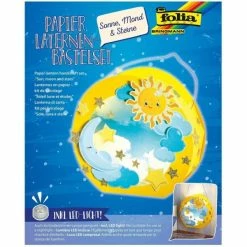 Acheter 🧨 Folia Lanterne Papier Kit De Lanterne "Soleil, Lune & Etoiles" 😉