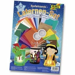 Vente flash 😀 Folia Lanterne Papier Set De Bricolage Pour Lanternes - 37 Pièces 🔥