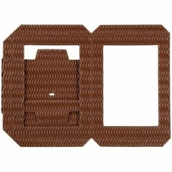 Tout neuf 🛒 Folia Lanterne Papier Lampions Prédécoupés, Grand, Rectangulaire - Marron 😍