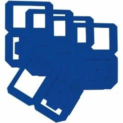 De gros 🔔 Folia Lanterne Papier Lampions Prédécoupés, Grand, Rectangulaire - Bleu 😀