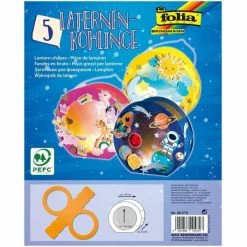 Bon marché 🔔 Folia Lanterne Papier Lampions Prédécoupés, Cartonnés - Ocre 👏