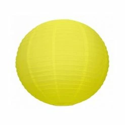 Tout neuf ✔️ Party Lanterne Papier Lanterne Japonaise Jaune, Diam. 35 Cm, Lampion Boule Papier, à Suspendre 🛒