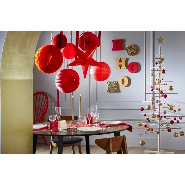 Meilleur prix 🔥 Artif Lanterne Papier Grande Lanterne étoile Rouge, Dim. 60 Cm, Suspension En Carton ❤️ 2 Meilleur prix 🔥 Artif Lanterne Papier Grande Lanterne étoile Rouge, Dim. 60 Cm, Suspension En Carton ❤️ – Image 2