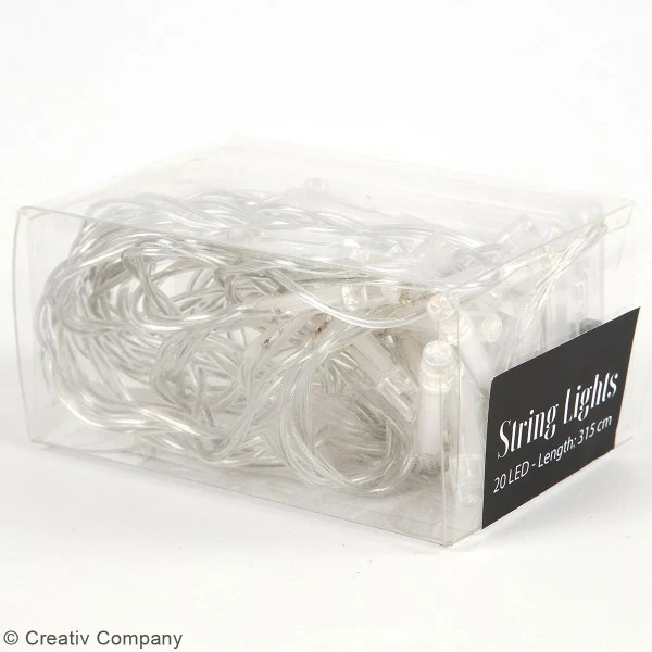 Bon marché 🎉 Creativ Company Guirlande Lumineuse Guirlande LED Transparente - 3,15 M 👍 3 Bon marché 🎉 Creativ Company Guirlande Lumineuse Guirlande LED Transparente - 3,15 M 👍 – Image 3