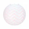 Acheter 😉 Party Lanterne Papier Lanterne Japonaise Zigzag Rose Et Blanc De 35 Cm, Boule Chinoise Chevron En Papier à Suspendre 🔔