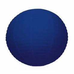 Meilleure affaire ⌛ Party Lanterne Papier Grande Lanterne Japonaise Bleu Foncé, Lampion Boule Papier Marine, 50 Cm, à Suspendre 👏