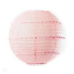 Grosses soldes ⌛ Artif Lanterne Papier Lanterne Japonaise Rose à Pompons, Lampion Boule Papier, 35 Cm, à Suspendre 🧨