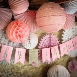 Grosses soldes ⌛ Artif Lanterne Papier Lanterne Japonaise Rose à Pompons, Lampion Boule Papier, 35 Cm, à Suspendre 🧨 -Lampe et luminaire Soldes unnamed file 267