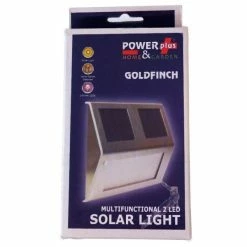 Nouveau 🔥 Power Plus Veilleuses Et Lampes D'ambiance Lampe Solaire Multifonctionnelle 2 LED Goldfinch 🧨