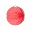 Remise ❤️ Party Lanterne Papier Lampion Boule De 20 Cm, Papier Accordéon Rouge Corail à Suspendre Pour Une Déco Printanière 🥰