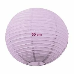Nouveau ❤️ Party Lanterne Papier Grande Lanterne Japonaise Lavande, Diam. 50 Cm, Lampion Boule Papier Violet Clair, à Suspendre 😉