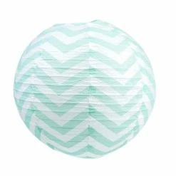 Top 10 🎁 Party Lanterne Papier Lanterne Japonaise Zigzag Bleu Menthe Et Blanc De 35 Cm, Boule Chinoise Chevron En Papier à Suspendr ⭐
