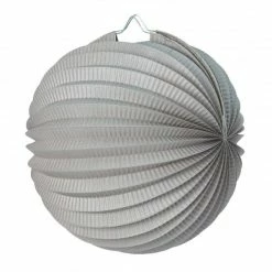 Tout neuf 🌟 Party Lanterne Papier Lampion Boule De 20 Cm, Papier Accordéon Gris à Suspendre Pour Une Déco Printanière 😍