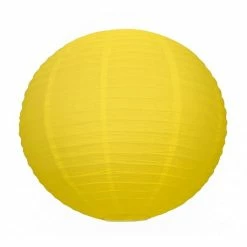 Meilleure vente 🥰 Party Lanterne Papier Grande Lanterne Japonaise Jaune, Diam. 50 Cm, Lampion Boule Papier, à Suspendre 🔔