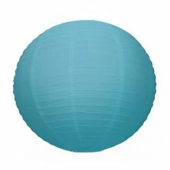 Les meilleures critiques de â Party Lanterne Papier Grande Lanterne Japonaise Bleu Lagon, Lampion Boule Papier, 50 Cm, Ă Suspendre đ„