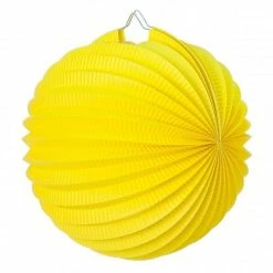 Acheter 👍 Party Lanterne Papier Lampion Boule De 20 Cm, Papier Accordéon Jaune à Suspendre Pour Une Déco Printanière 👏