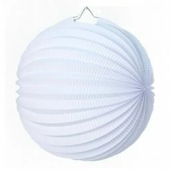 Meilleure vente ✔️ Party Lanterne Papier Lampion Boule De 20 Cm, Papier Accordéon Blanc à Suspendre Pour Une Déco Printanière 🥰
