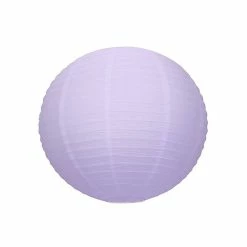 Offres 🥰 Party Lanterne Papier Lanterne Japonaise Lavande, Diam. 35 Cm, Lampion Boule Papier Violet Clair, à Suspendre ✨