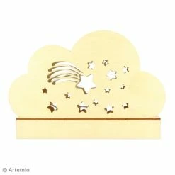 Nouveau 🌟 Artemio Lampe à Décorer Lampe LED En Bois - Rainbow Nuage - 25 X 17 ⭐ -Lampe et luminaire Soldes unnamed file 333