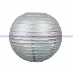 Sortie 🥰 Artif Lanterne Papier Lanterne Japonaise Argenté, Diam. 35 Cm, Lampion Boule Papier, à Suspendre ✔️ -Lampe et luminaire Soldes unnamed file 369
