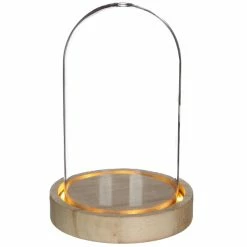 Remise 🧨 Creavea Cloche En Verre Avec Socle Lumineux - 10 X 15,5 Cm 👍