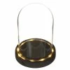 Nouveau 👏 Creavea Cloche En Verre Avec Socle Noir Lumineux- 12 X 16,5 Cm 🛒