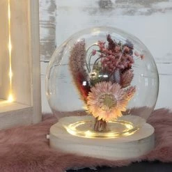 Coupon 🎁 Creavea Cloche Boule En Verre Avec Socle Lumineux - 13 X 14 Cm 🥰 -Lampe et luminaire Soldes unnamed file 4