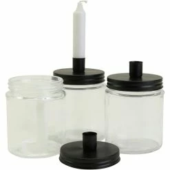 Meilleure affaire ⭐ Creativ Company Bougeoir à Décorer Pot Surmonté D'un Bougeoir - 15x9,5 Cm - 6 Pcs ✔️