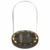 Meilleure vente 👍 Creavea Cloche En Verre Avec Socle Noir Lumineux- 14 X 21,5 Cm ⌛