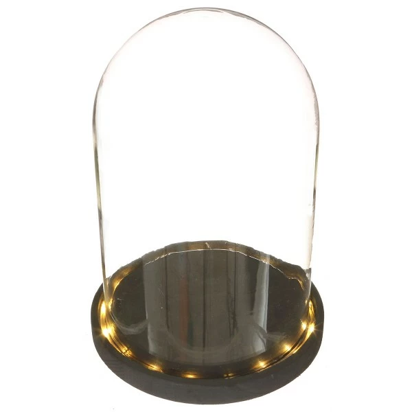 Budget 🎉 Creavea Cloche En Verre Avec Socle Noir Lumineux- 17 X 25,5 Cm 😀 1 Budget 🎉 Creavea Cloche En Verre Avec Socle Noir Lumineux- 17 X 25,5 Cm 😀